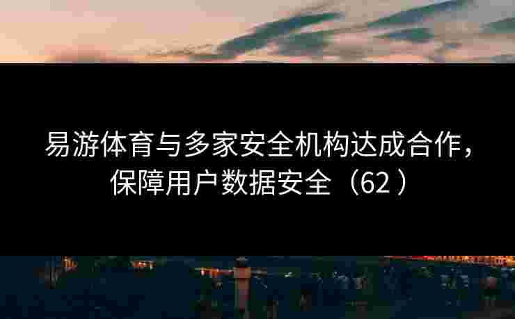 易游体育与多家安全机构达成合作,保障用户数据安全(62 ) 易游体育与多家安全机构达成合作,保障用户数据安全(62 )